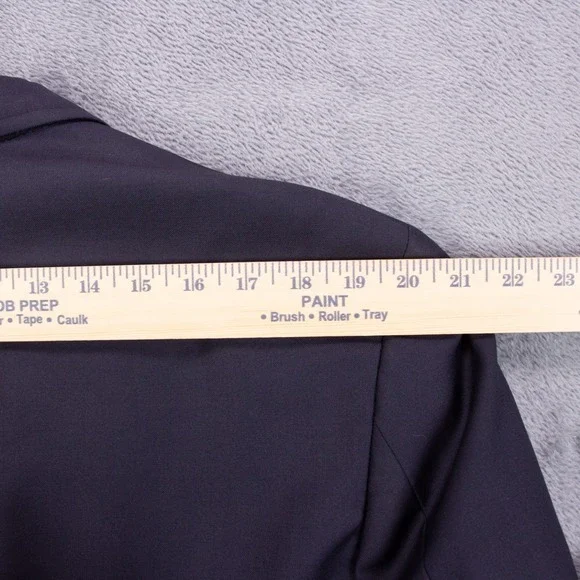 Brooks Brothers Mens 44L Navy Blue Wool Gold Button Blazer Sport Coat
